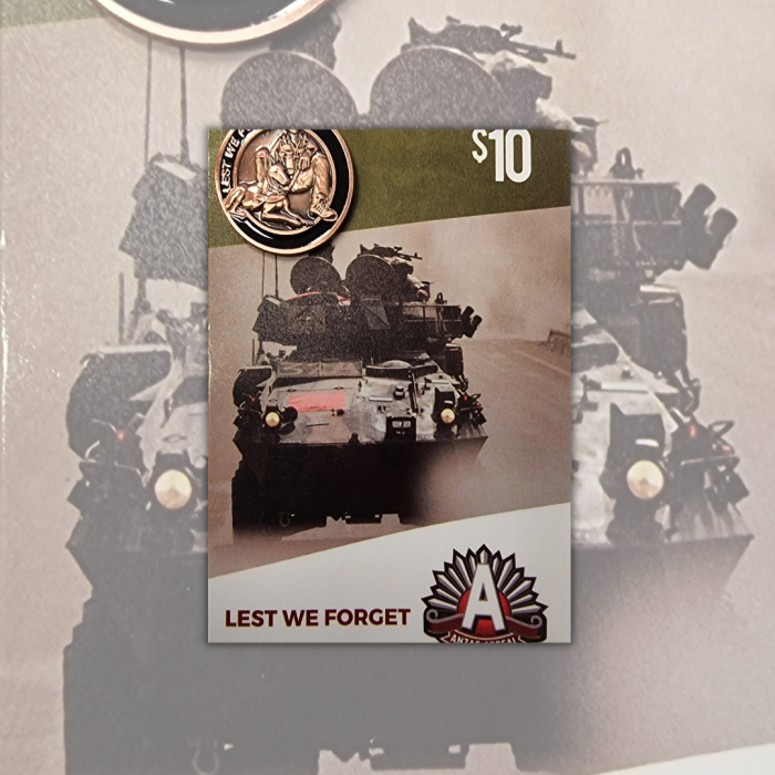 $10 ANZAC Badge Dog and Handler