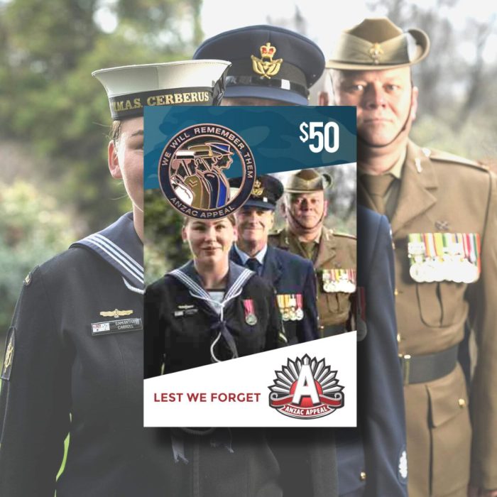 $50 ANZAC Badge ADF Tri-Service